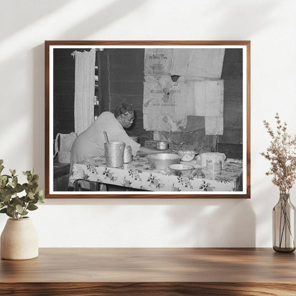 Muskogee County Tenant Farmer Kitchen Table June 1939