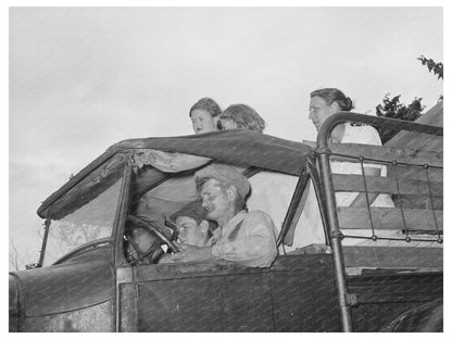 Migrant Family Traveling to California July 1939
