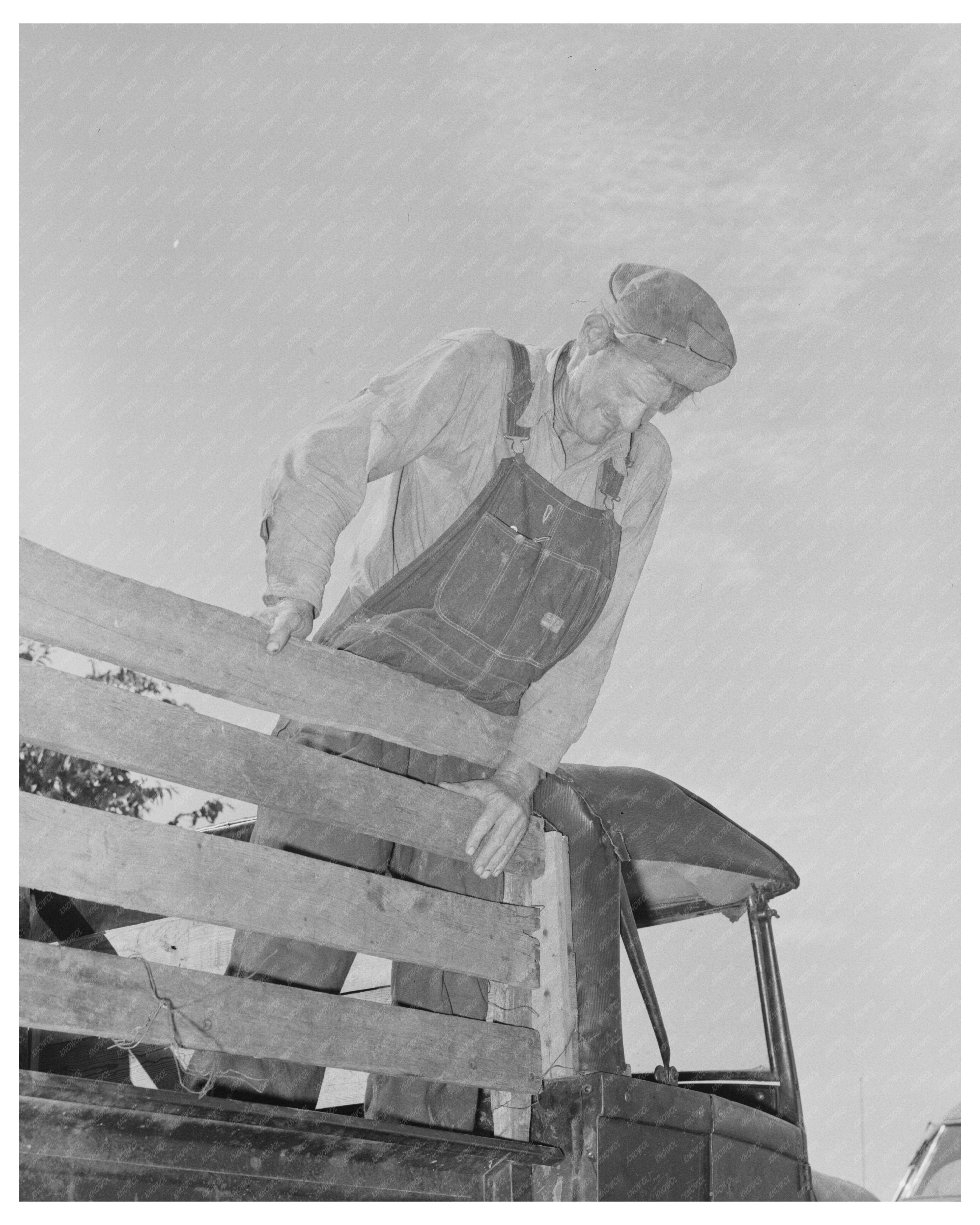 Elmer Thomas on Truck in Muskogee County July 1939