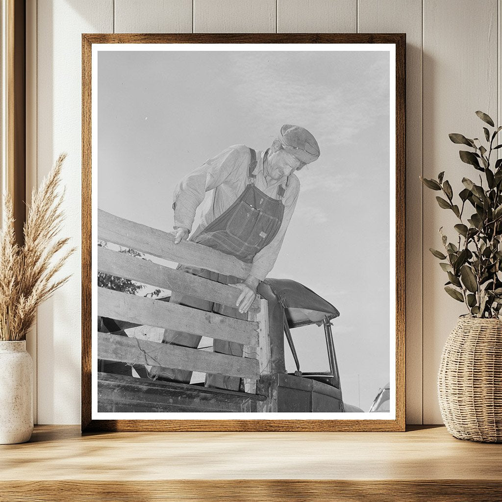 Elmer Thomas on Truck in Muskogee County July 1939