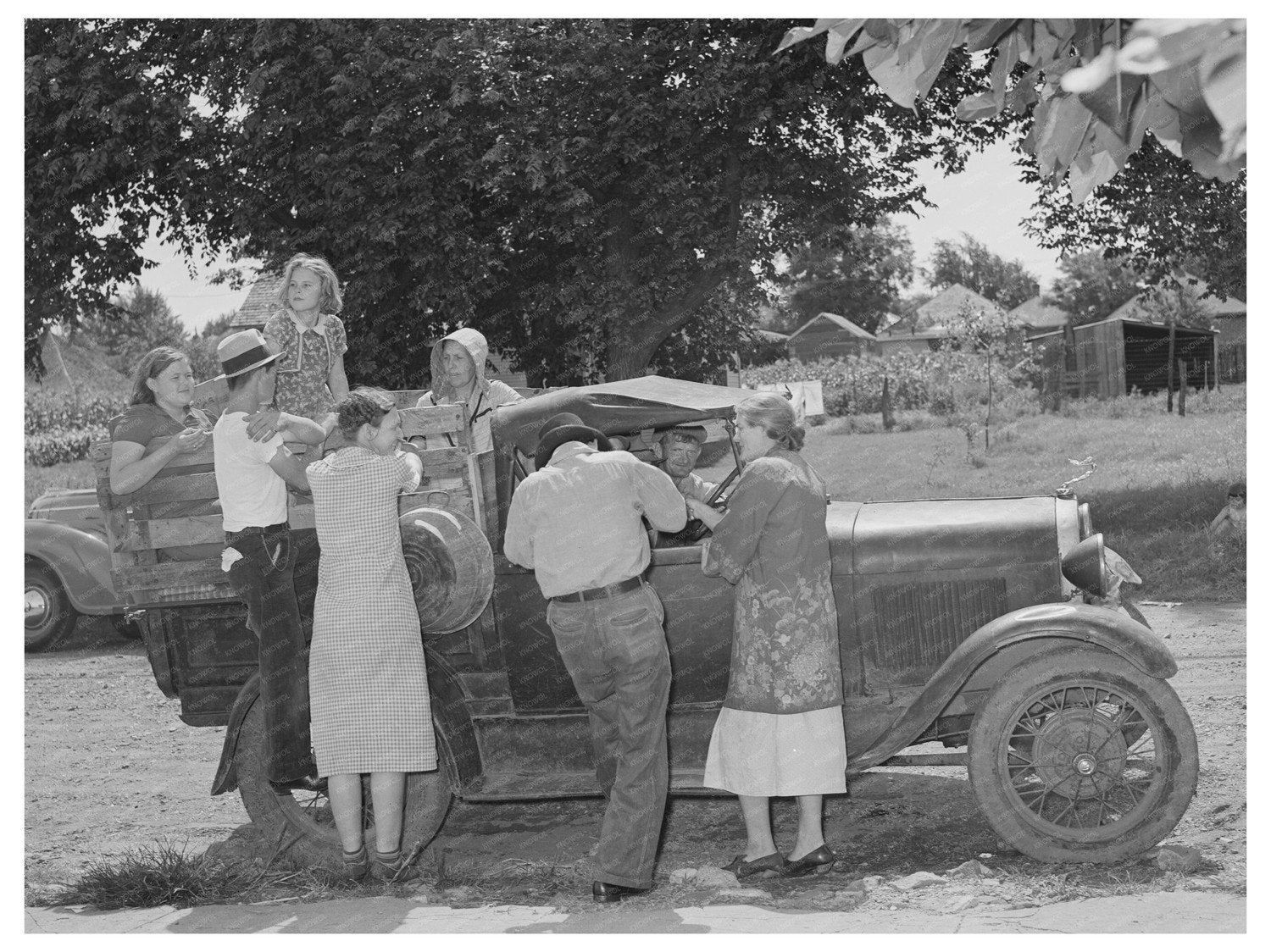 Elmer Thomas Family Farewell in Muskogee 1939