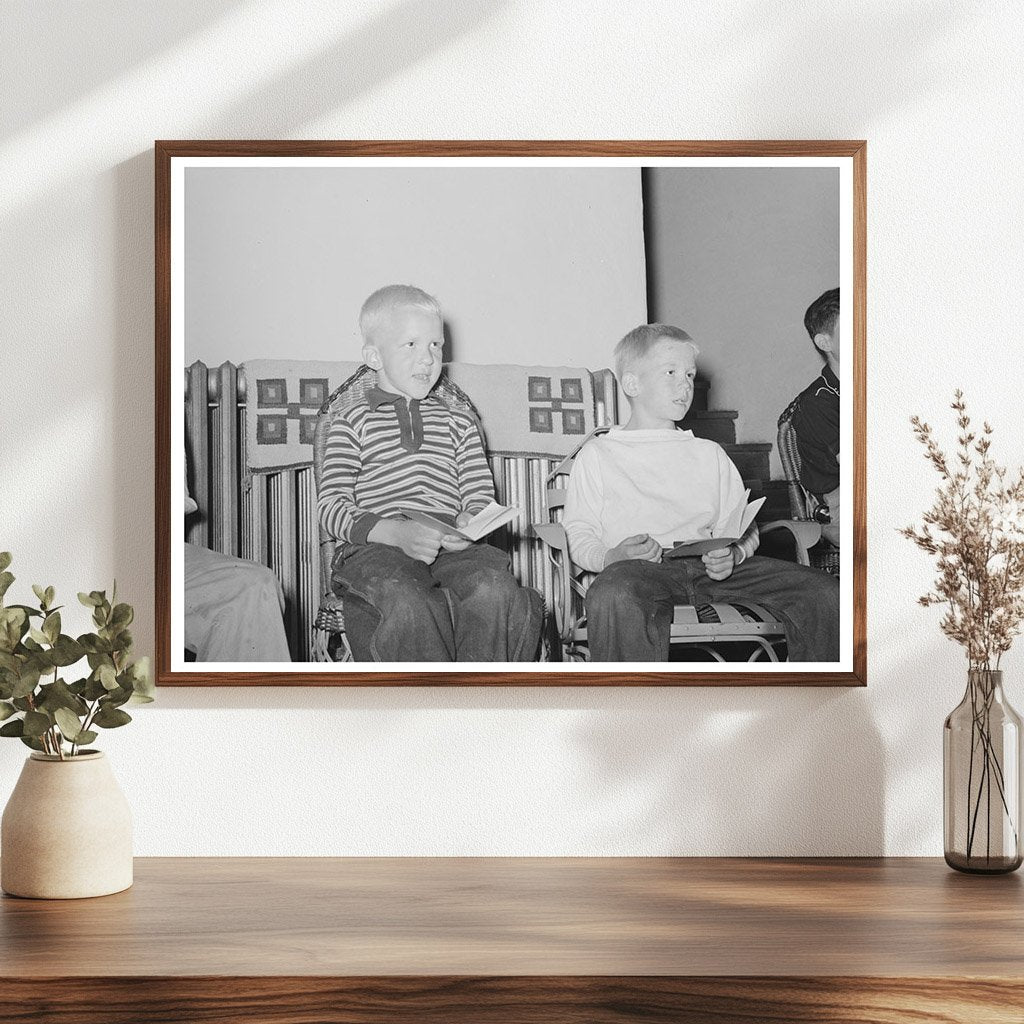 Boys Campfire Gathering El Porvenir New Mexico July 1939