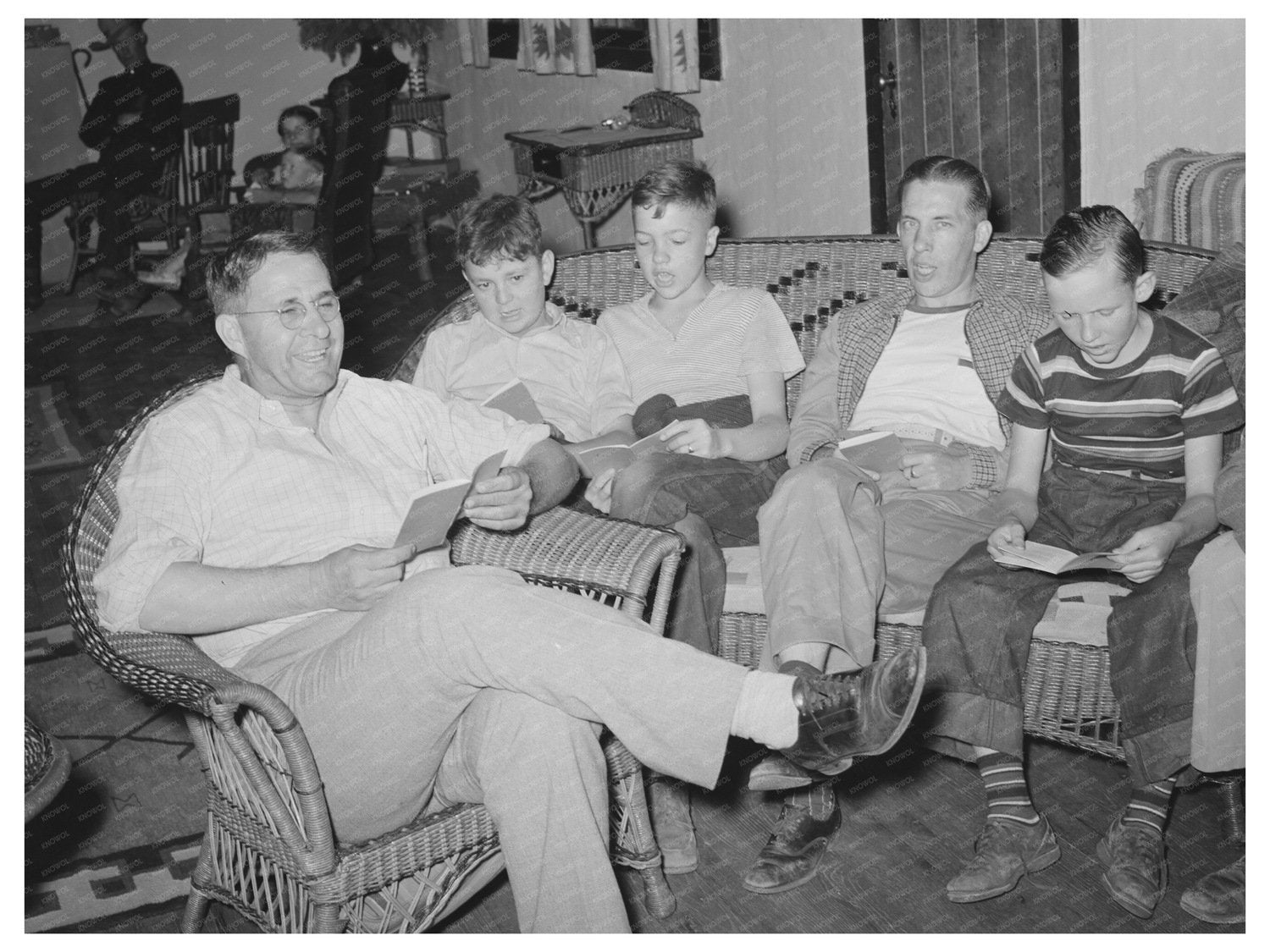 Boys Camp in El Porvenir New Mexico July 1939