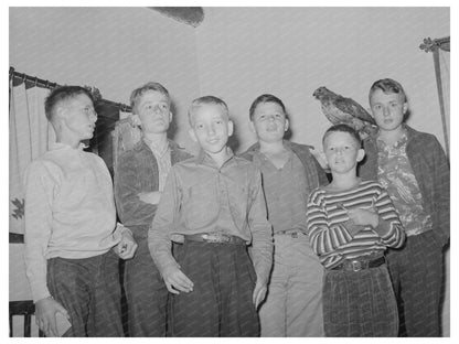 Boys Singing at Summer Camp El Porvenir New Mexico 1939