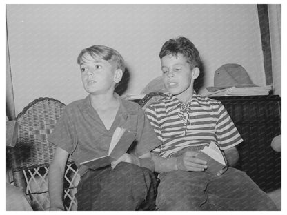 Boys Singing at El Porvenir Summer Camp July 1939