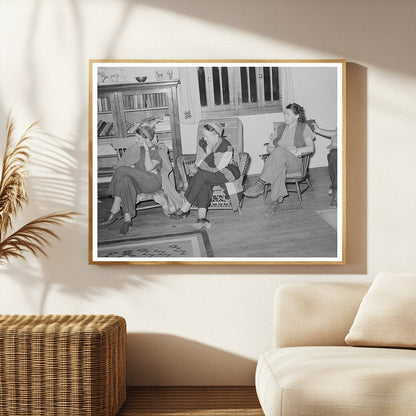 Women Listening to Boys Sing at El Porvenir Lodge 1939