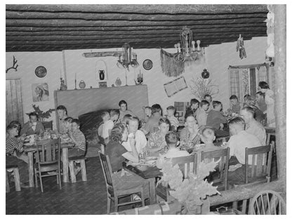 Boys Summer Camp Breakfast El Porvenir New Mexico 1939