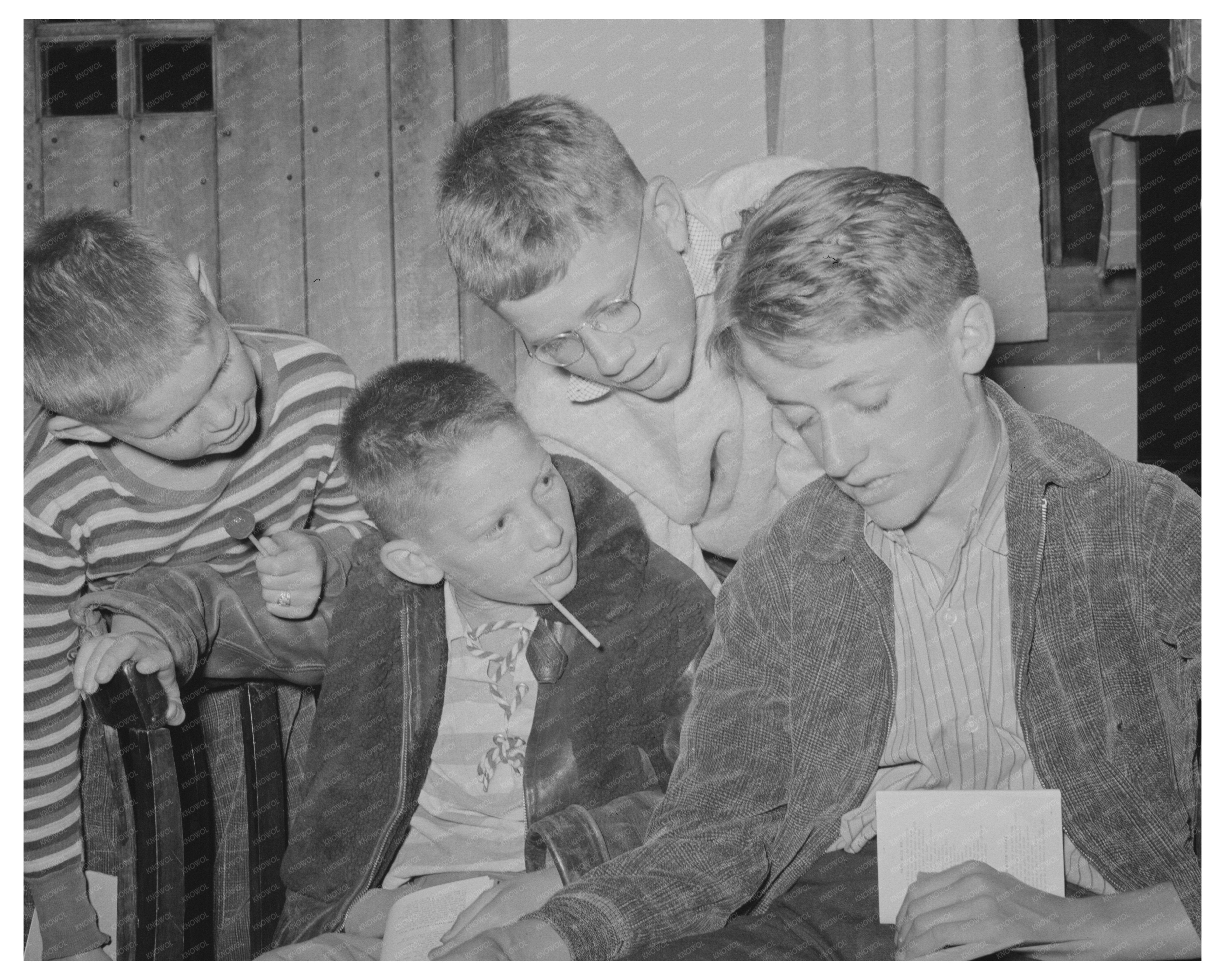Boys at Summer Camp El Porvenir New Mexico July 1939