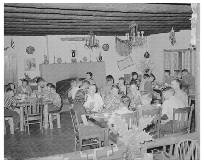 Boys at Summer Camp Breakfast El Porvenir New Mexico 1939