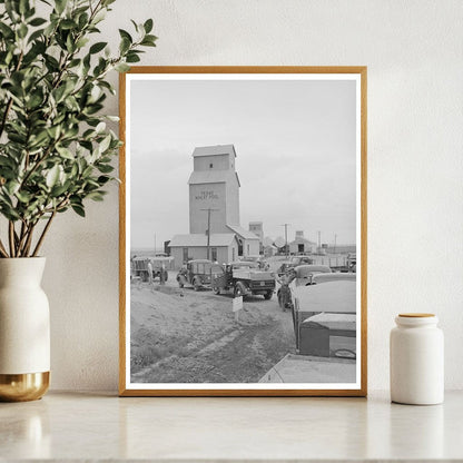 Trucks at Wheat Elevator Amarillo Texas July 1939