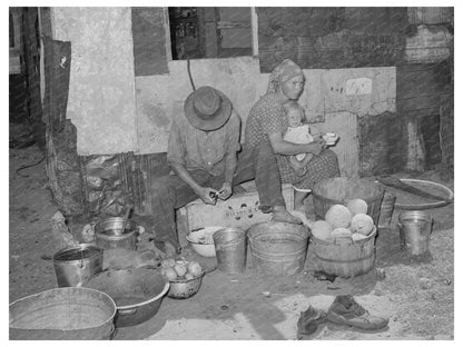 Migrant Family Collecting Fruit in Oklahoma City 1939