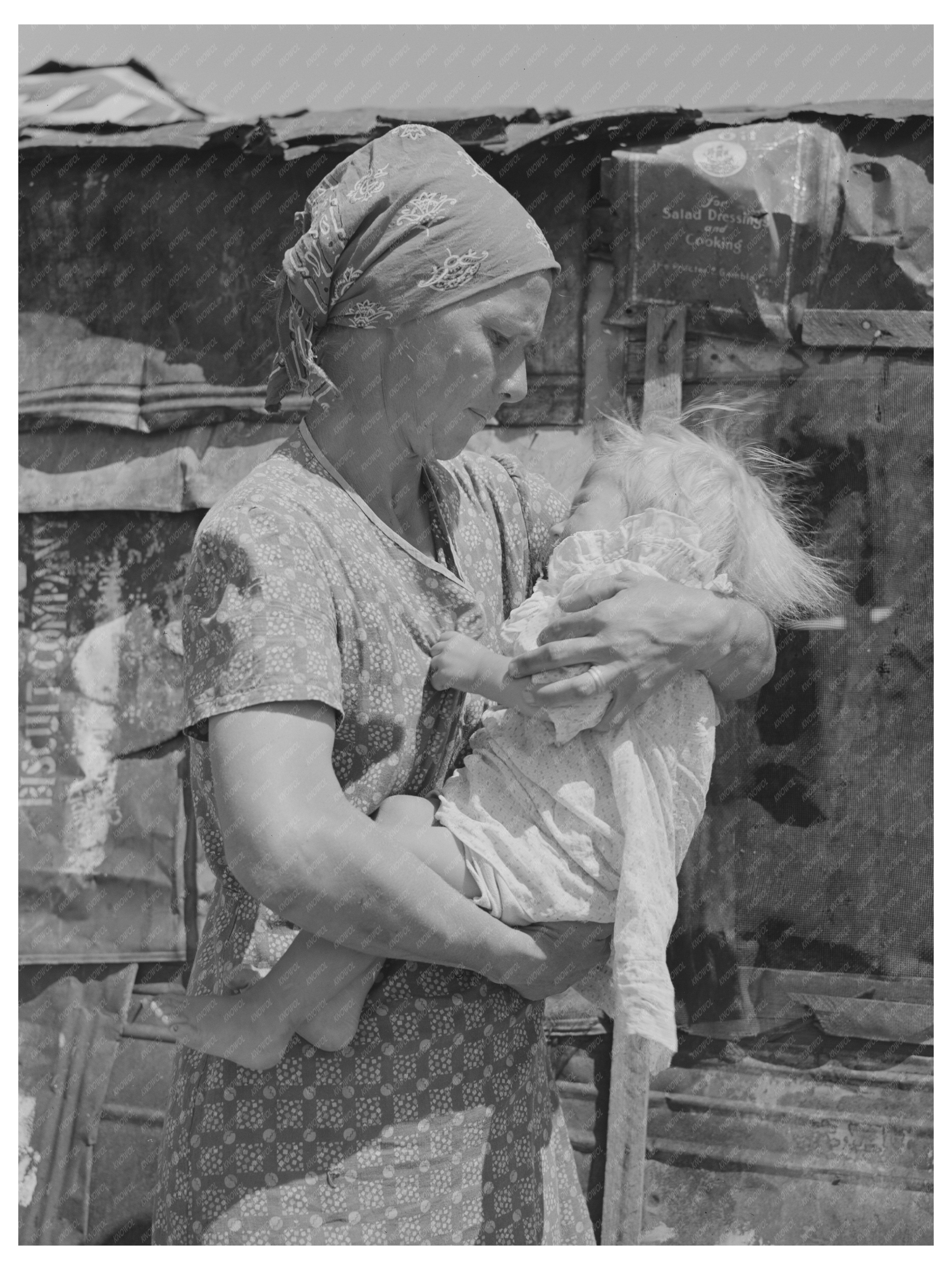 Mother and Child at Mays Avenue Camp Oklahoma City 1939