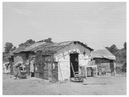 Oklahoma City Family Camp Home July 1939 Vintage Image