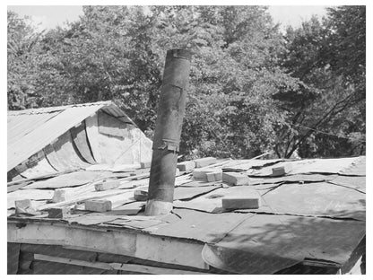 Roof Detail of a Shack in Oklahoma City 1939