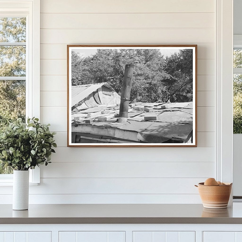 Roof Detail of a Shack in Oklahoma City 1939