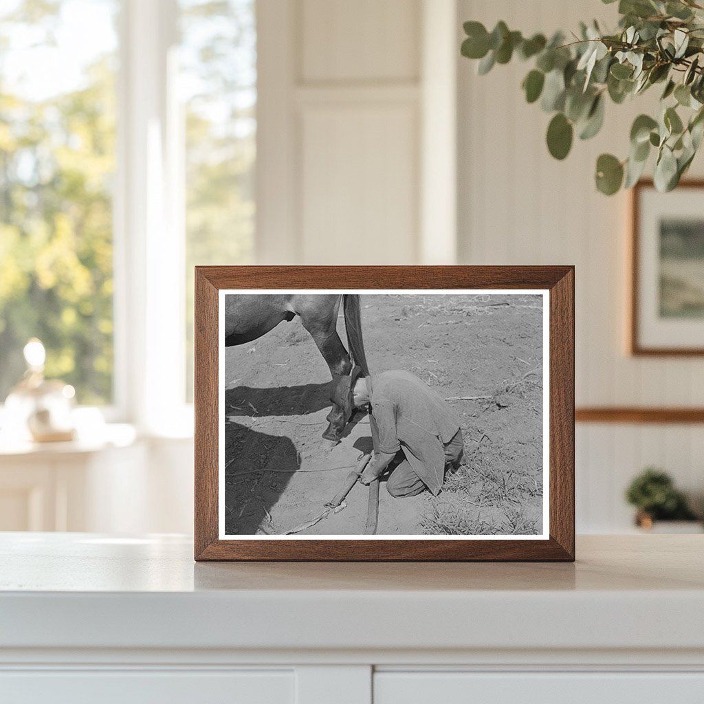 Son of Tenant Farmer Prepares for Work Muskogee 1939