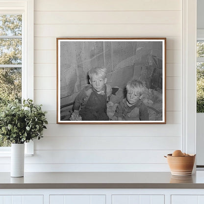 Mays Avenue Camp Children in Shack Oklahoma City 1939