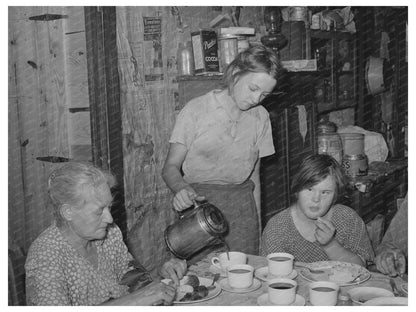 Vintage 1939 Photo of Tenant Farmers Daughter in Oklahoma