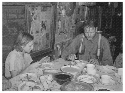 Tenant Farmer and Daughter Meal Muskogee County 1939
