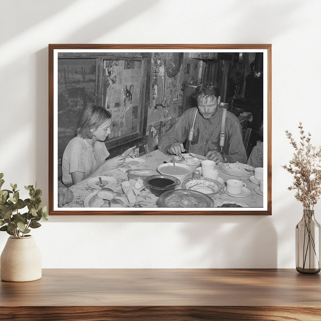 Tenant Farmer and Daughter Meal Muskogee County 1939