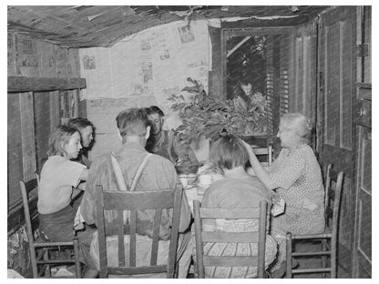 Family of Tenant Farmers at Noonday Meal Oklahoma 1939