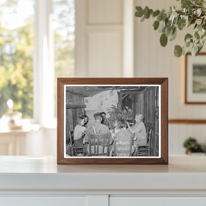 Family of Tenant Farmers at Noonday Meal Oklahoma 1939