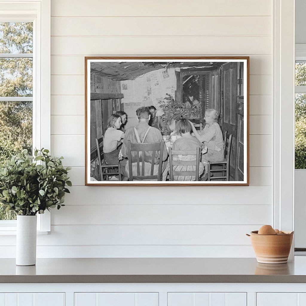 Family of Tenant Farmers at Noonday Meal Oklahoma 1939