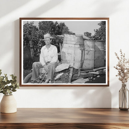 Water Peddler Delivering Water in Oklahoma City 1939
