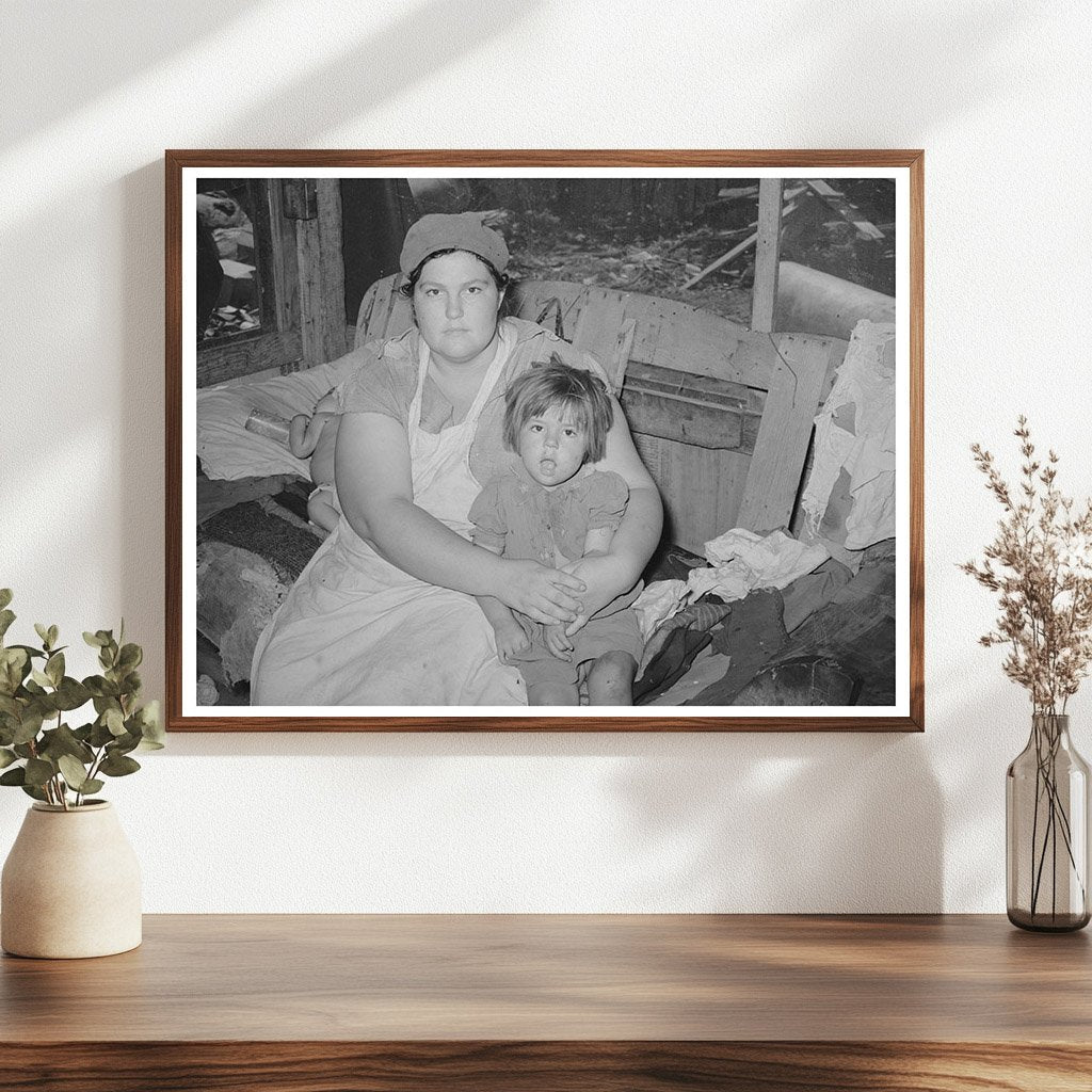 Mother and Child at Camp in Oklahoma City 1939