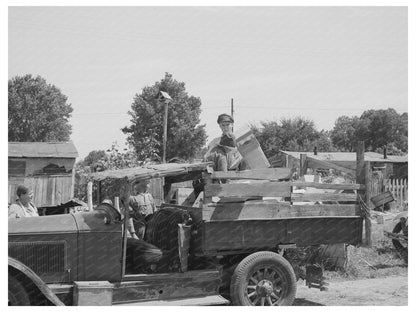 Unloading Boxes at Mays Avenue Camp Oklahoma City 1939