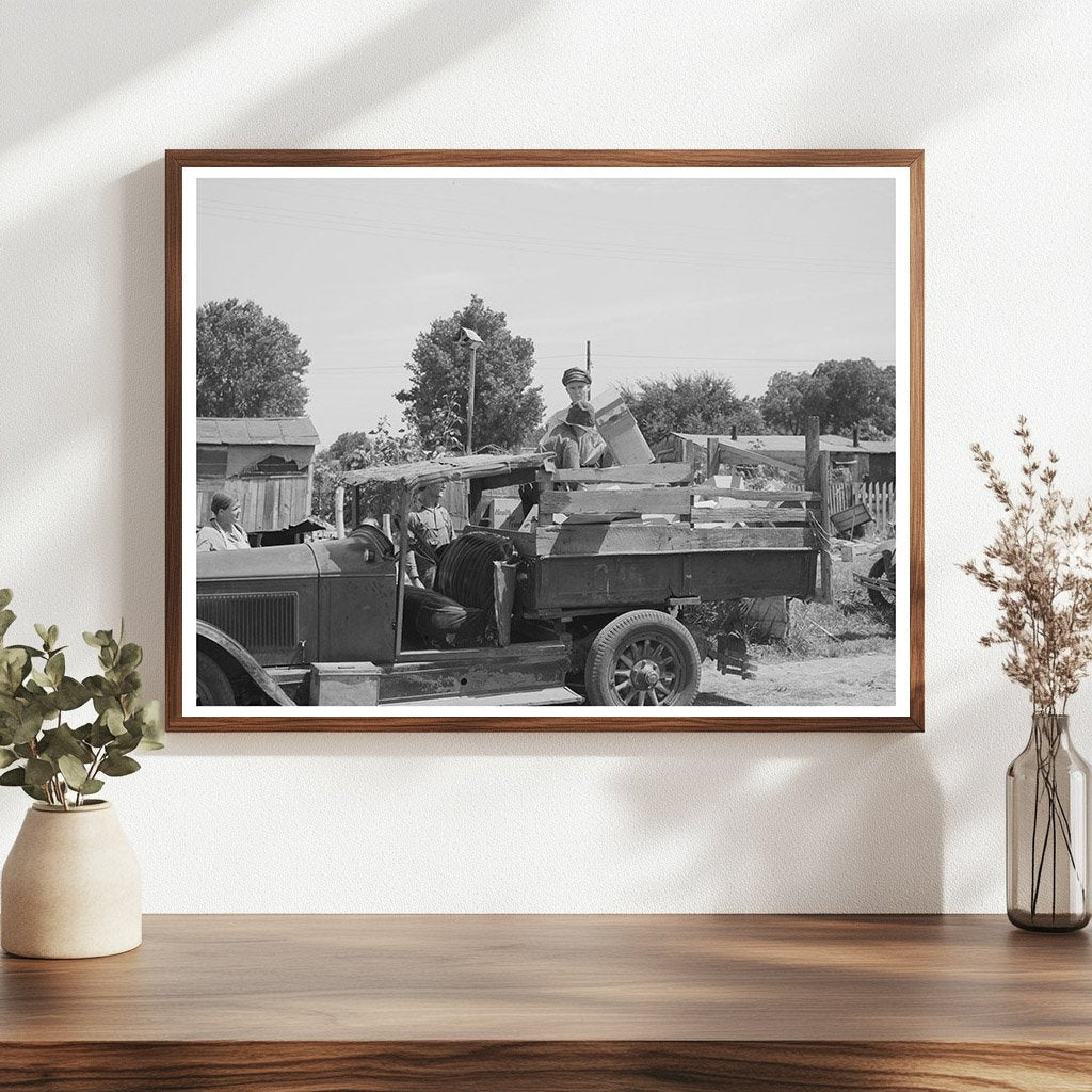 Unloading Boxes at Mays Avenue Camp Oklahoma City 1939