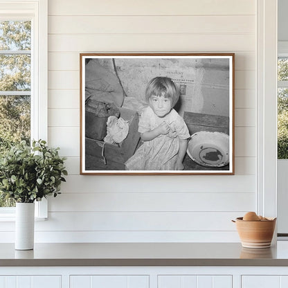 Young Girl in Shack Home Oklahoma City July 1939