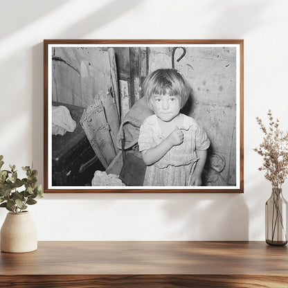 Young Girl by Shack in Oklahoma City July 1939