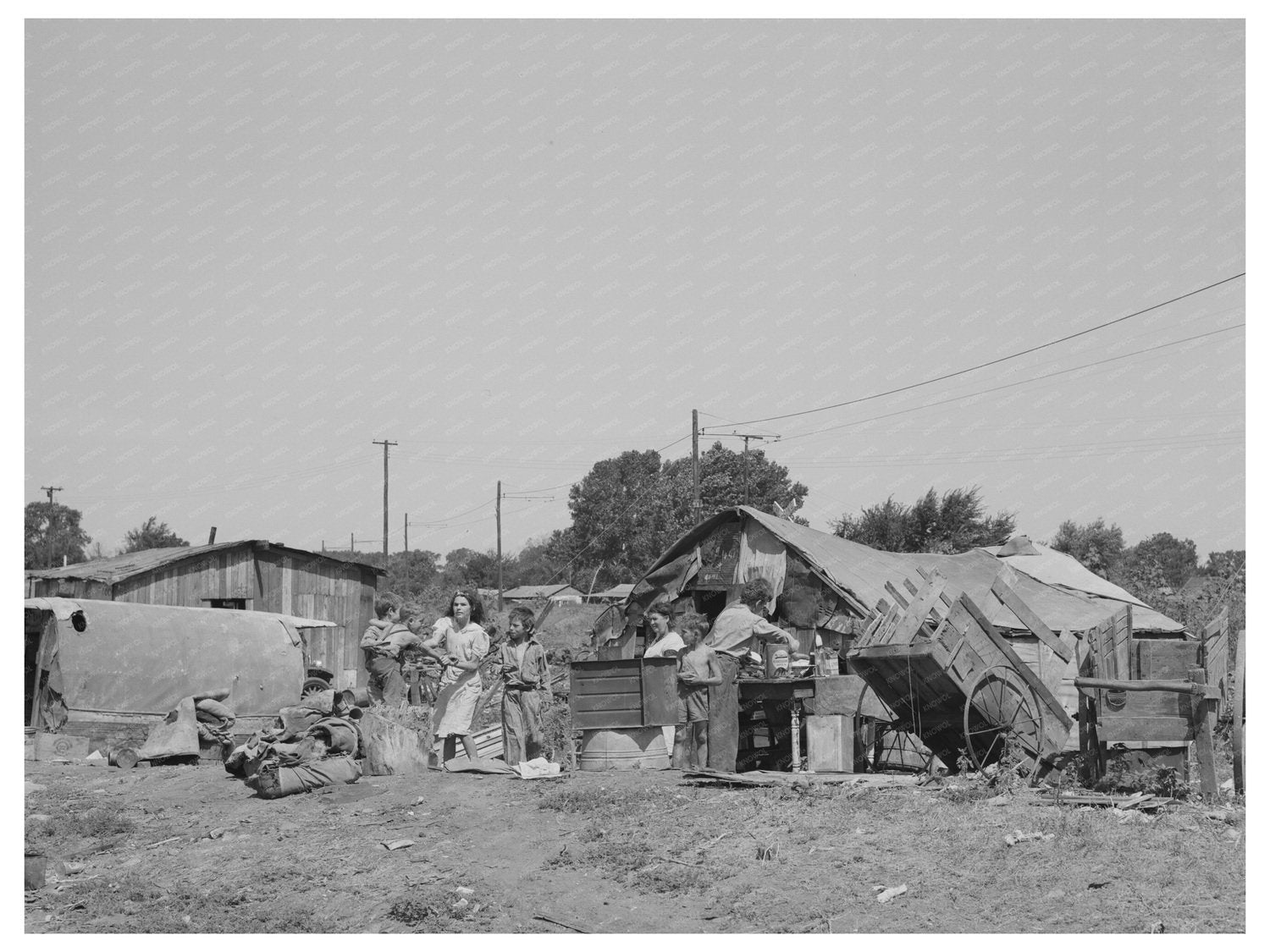 Oklahoma City Camp Near Mays Avenue July 1939 Image