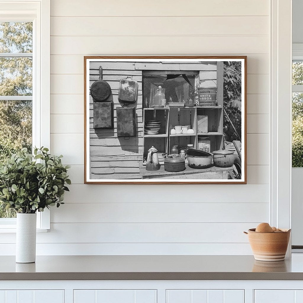 Pans and Outdoor Kitchen Cupboard Oklahoma City 1939