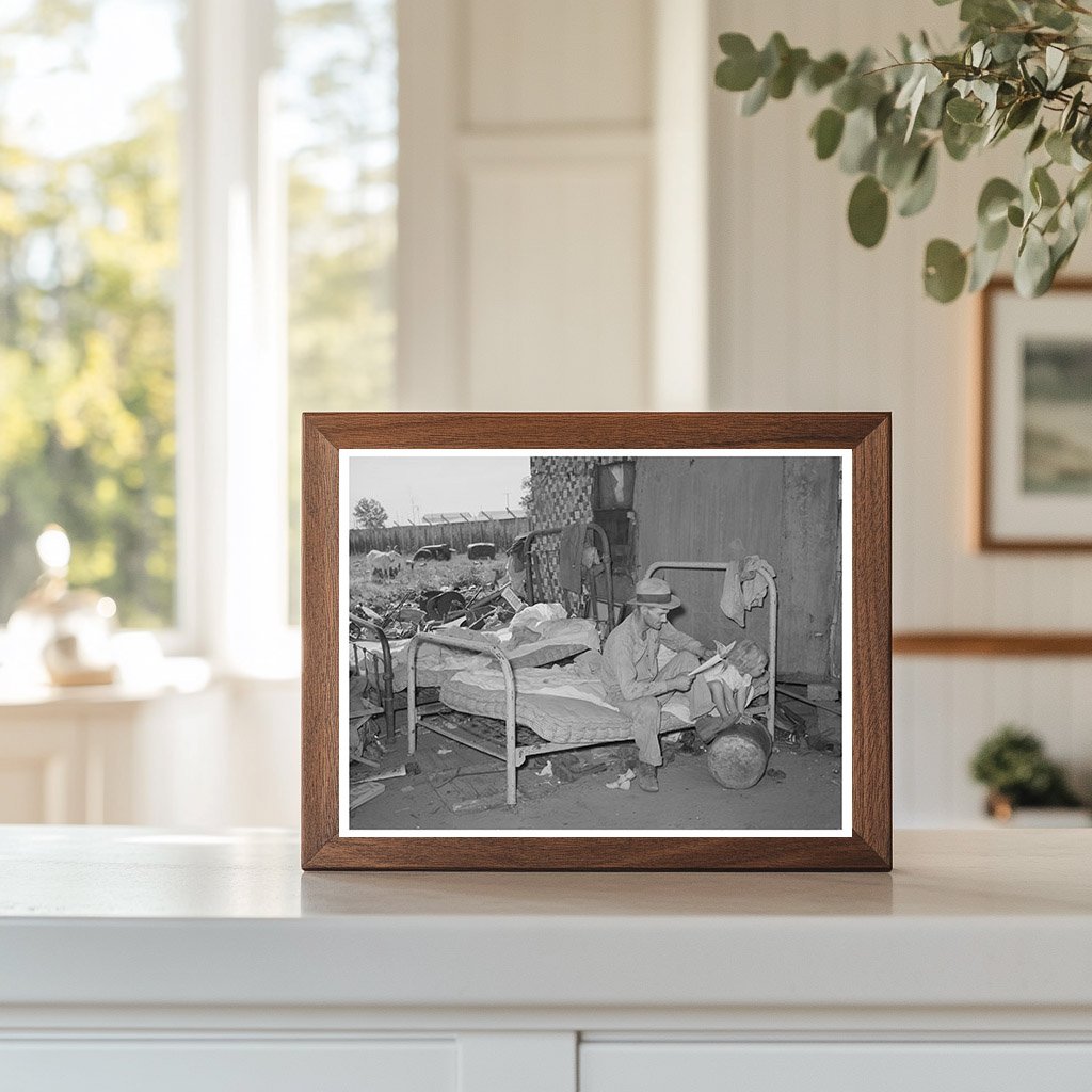 Father and Daughter at Mays Avenue Camp July 1939