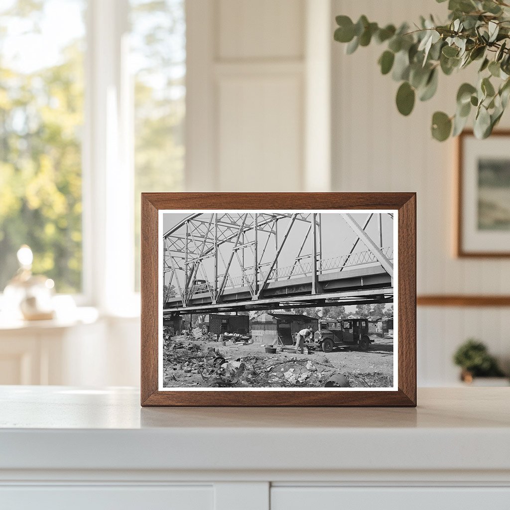 Mays Avenue Camp under Bridge Oklahoma City July 1939