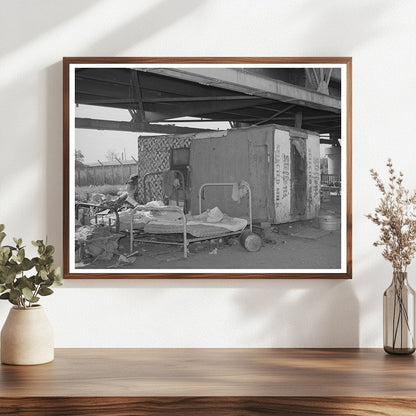 Shack Home Under Mays Avenue Camp Bridge Oklahoma City 1939