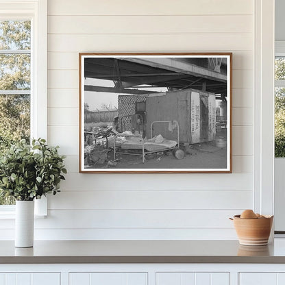 Shack Home Under Mays Avenue Camp Bridge Oklahoma City 1939