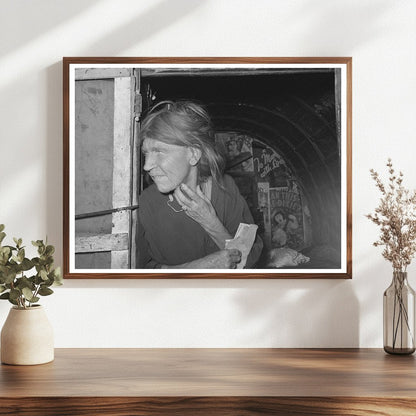 1939 Vintage Photo of Woman in Oklahoma City Transient Camp