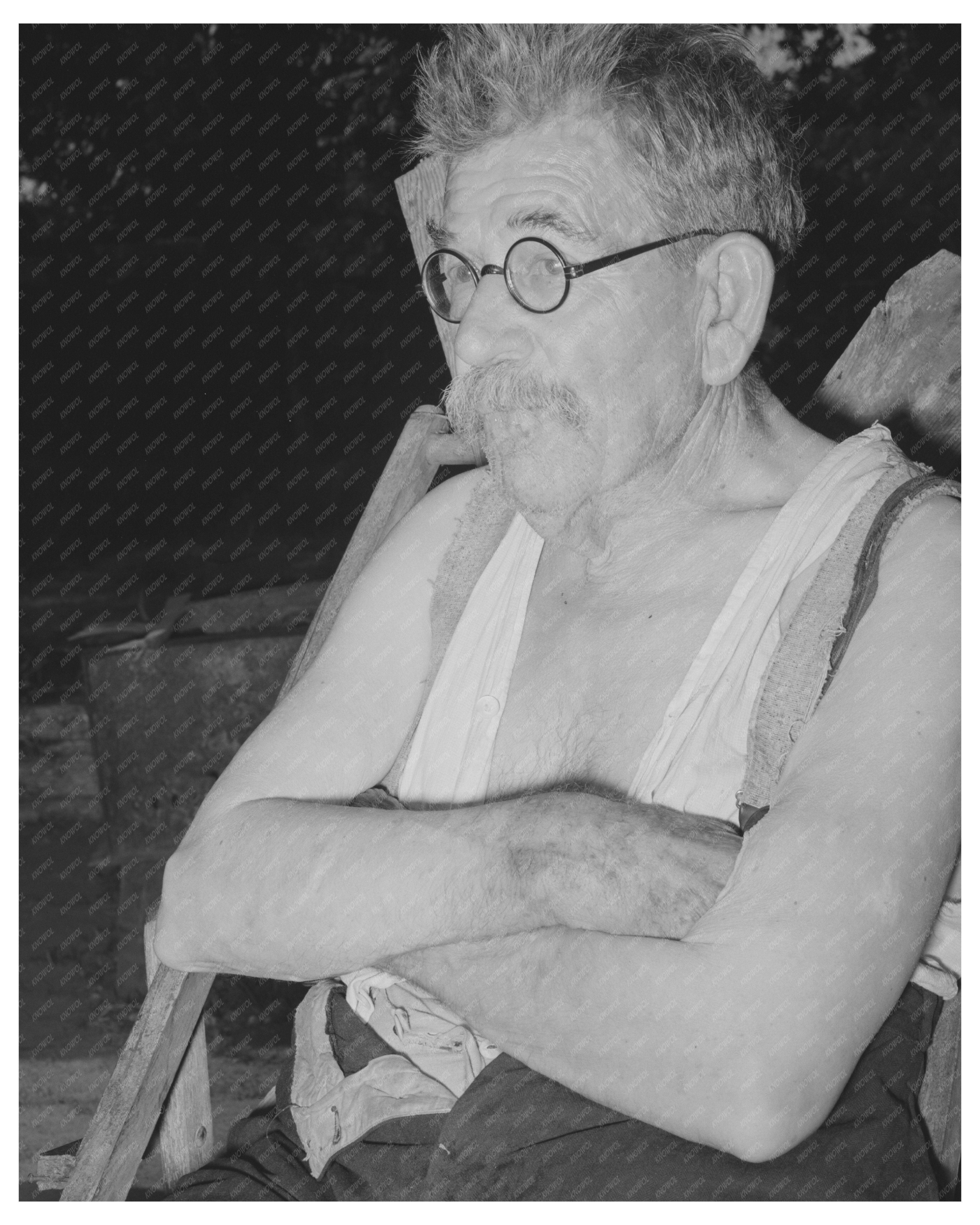 Old German at Oklahoma City Camp July 1939