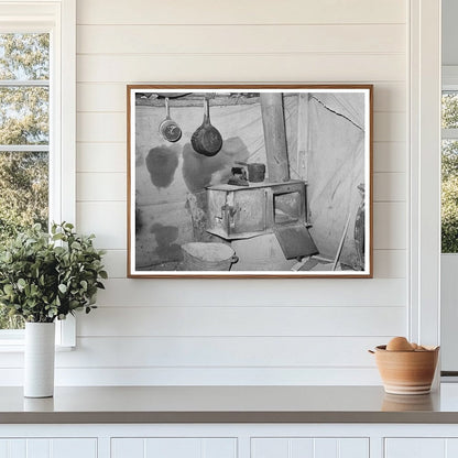 Vintage Cooking Stove in Tent Home Oklahoma City 1939