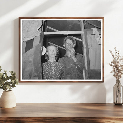 Young Couple in Tent Home Oklahoma City July 1939