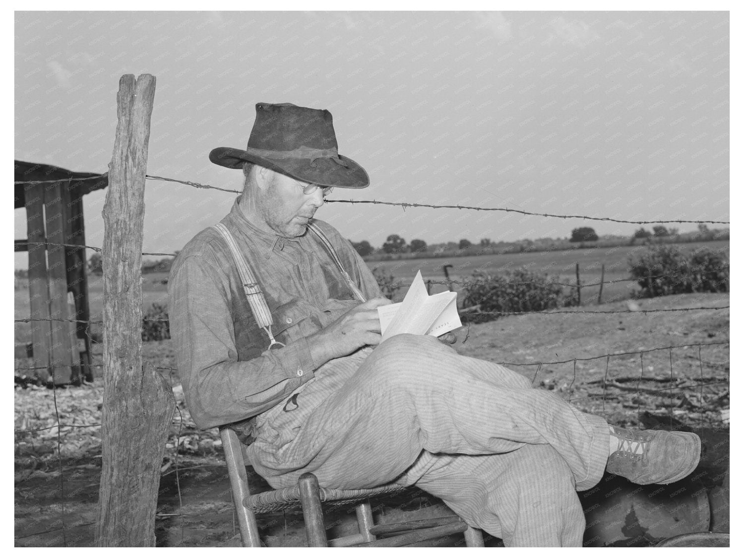 Tenant Farmer Checking Mail Muskogee Oklahoma July 1939