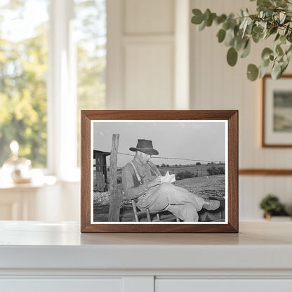 Tenant Farmer Checking Mail Muskogee Oklahoma July 1939