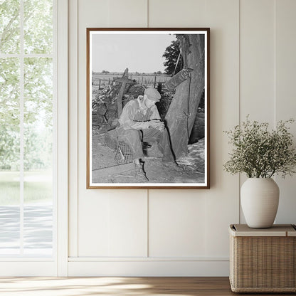 Young Boy in Tenant Farm Field Muskogee Oklahoma 1939