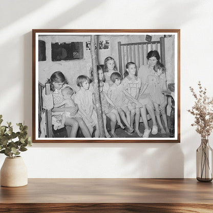 Family in Oklahoma Camp July 1939 Hospitalized Father