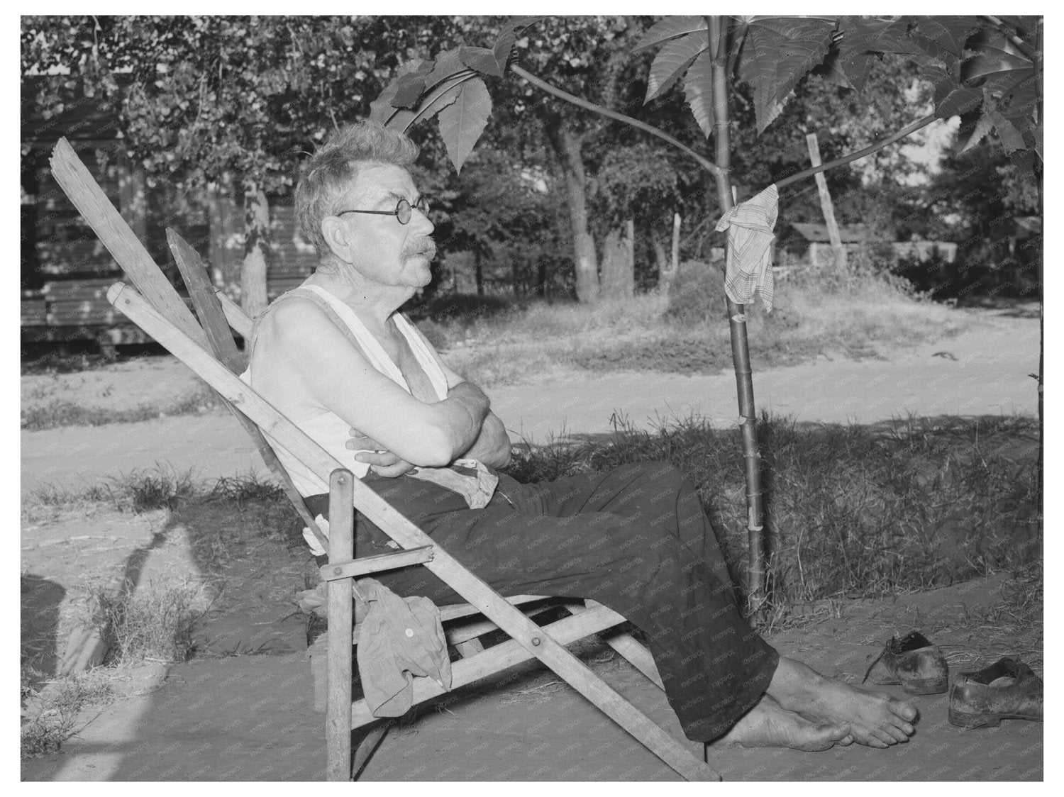 German Man in Oklahoma Community Camp July 1939