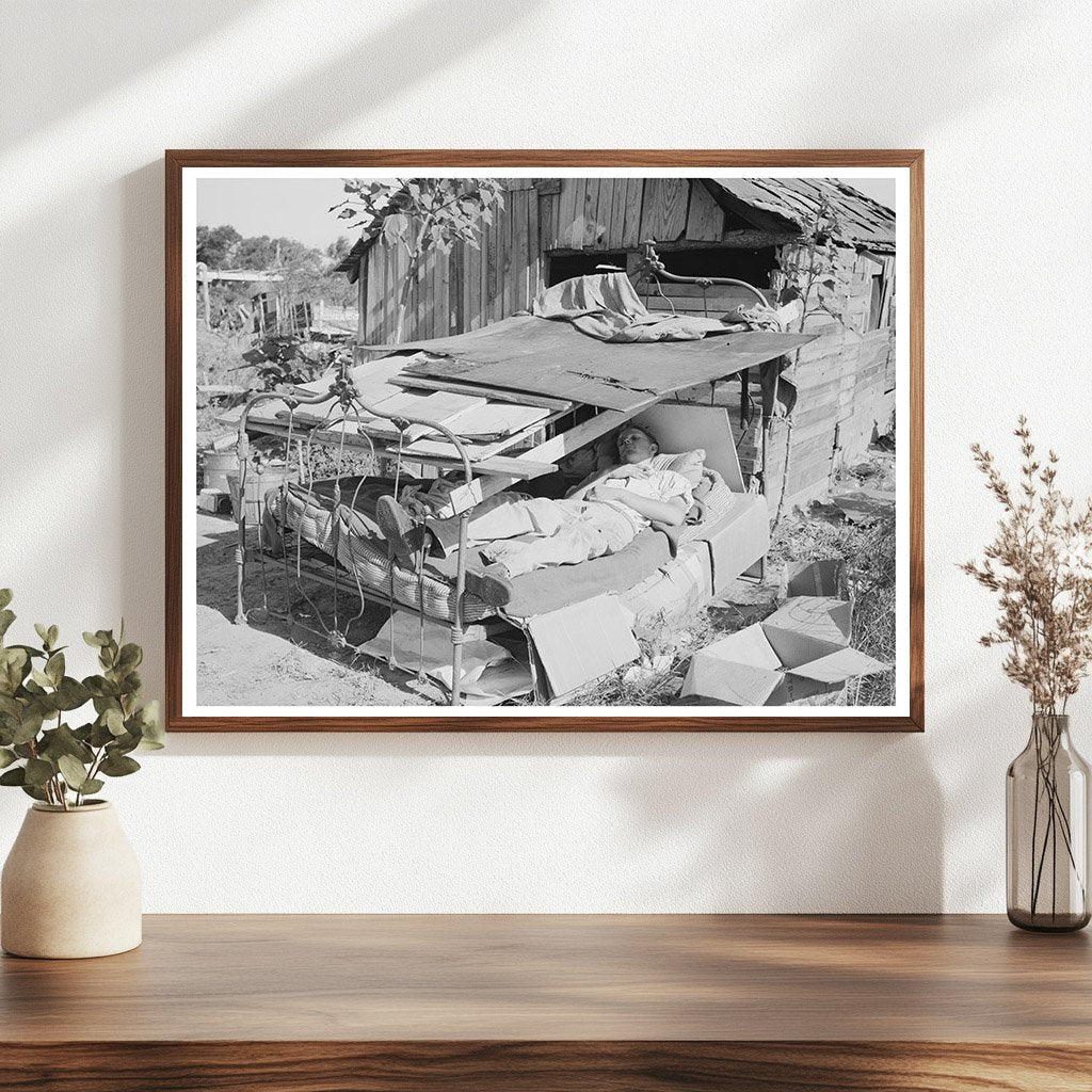 Vintage Camp Bed with Roof Oklahoma City July 1939