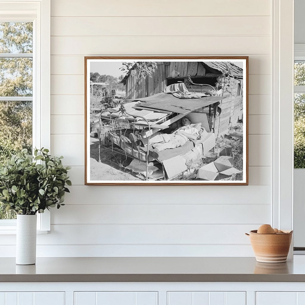 Vintage Camp Bed with Roof Oklahoma City July 1939